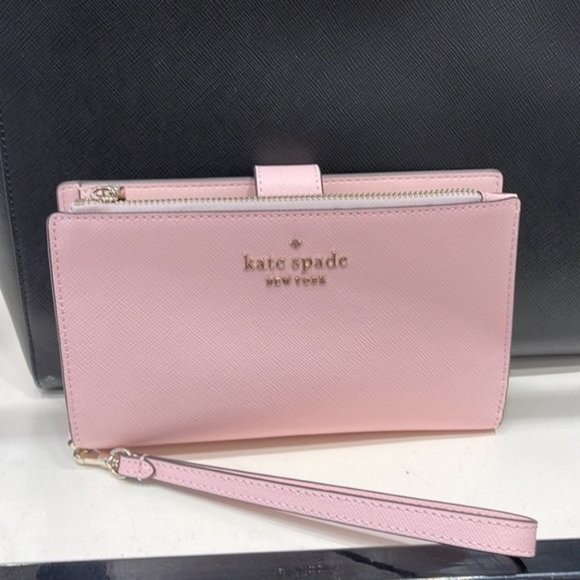 kate spade Handbags - Kate Spade Staci Phone Wallet Wristlet Chalk Pink